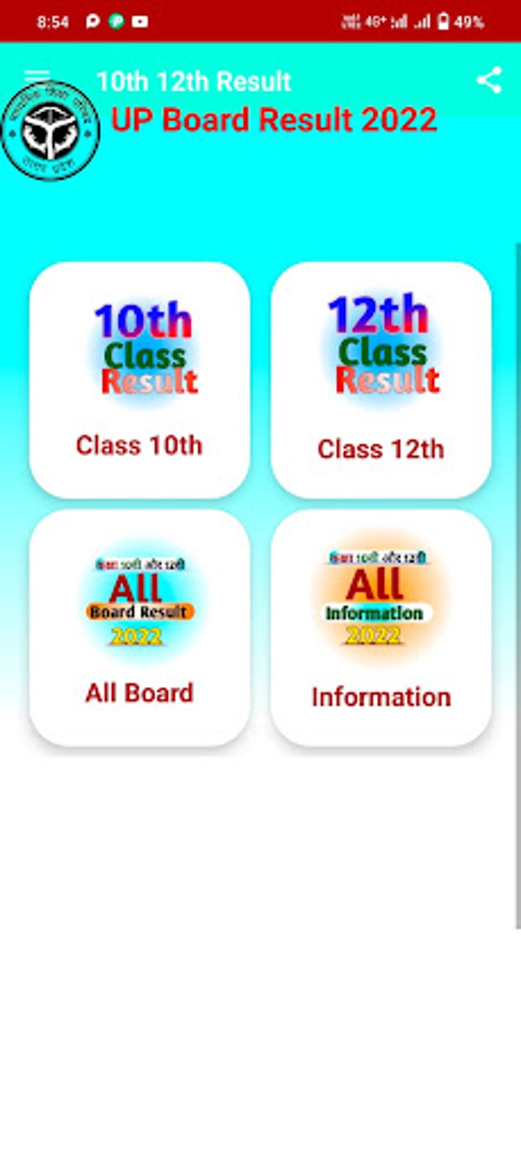Up Board Result 2022