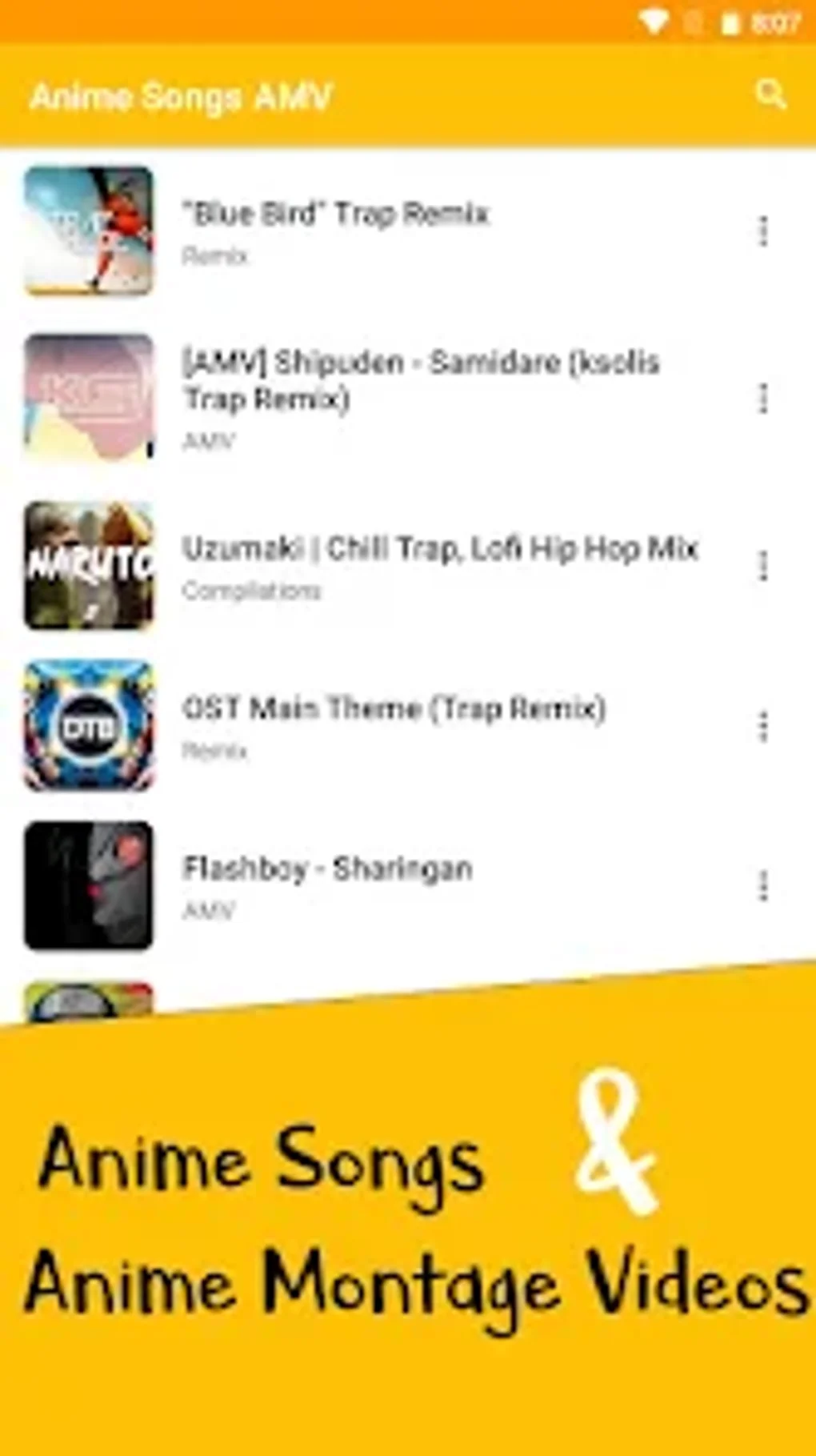 Anime Songs AMV for Android - Download