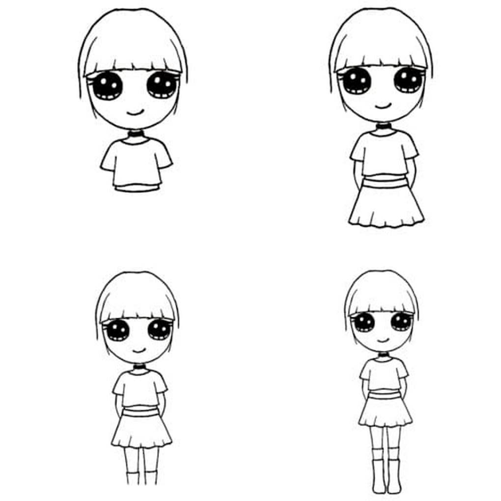 30 Easy Anime Girl Drawing Ideas | Anime girl drawings, Easy drawings,  Cartoon girl drawing