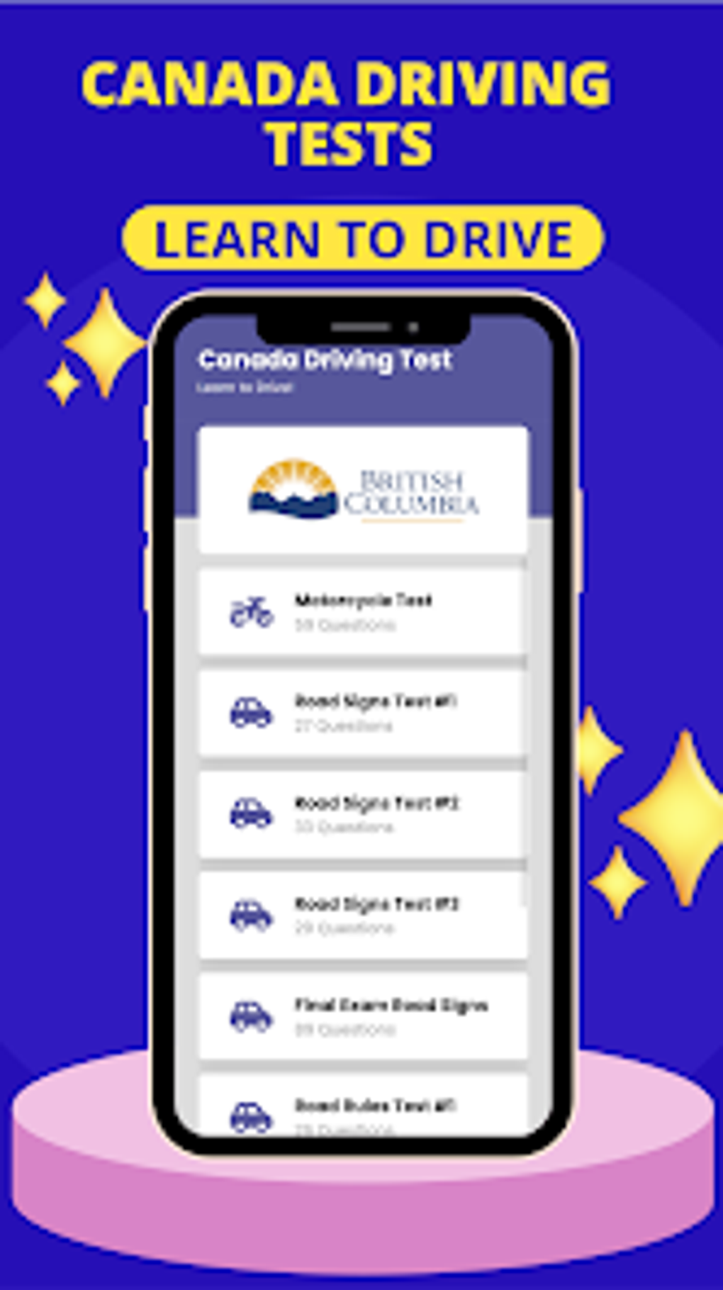 Android I in Canada Driving Test 2023 ndir