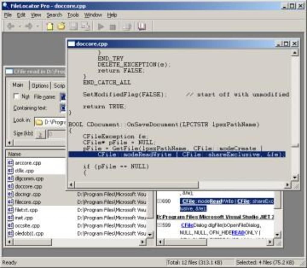 filelocator pro windows server 2003