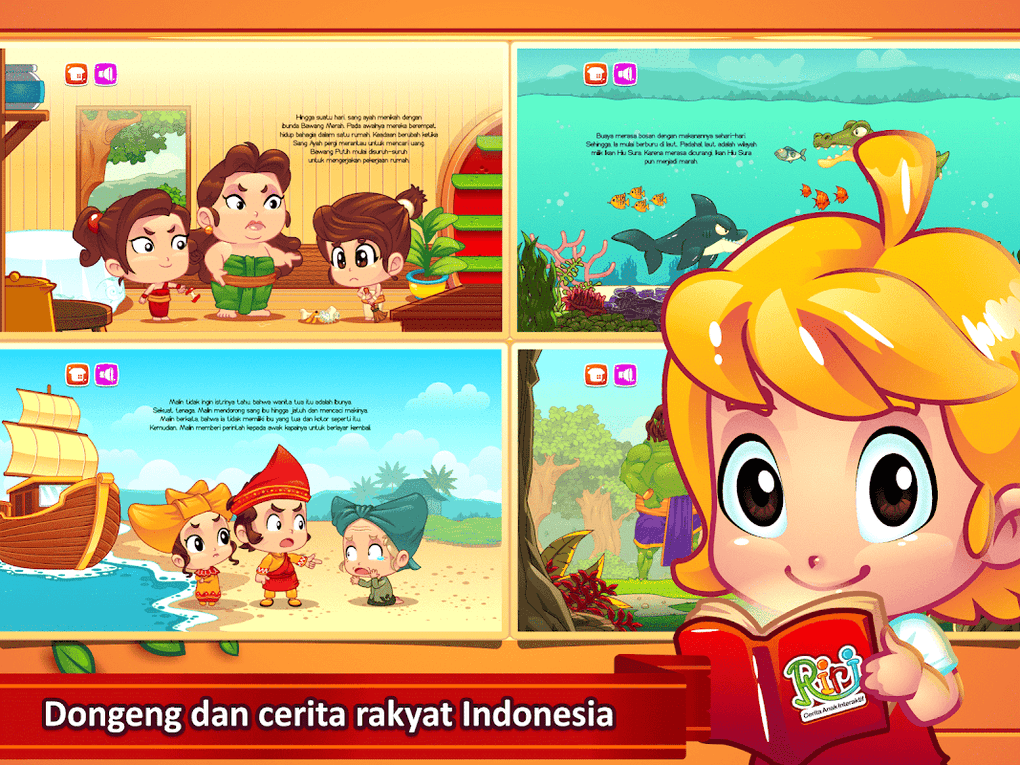 Buku Cerita Anak + Suara - RIRI Dongeng Dan Kisah APK สำหรับ Android ...