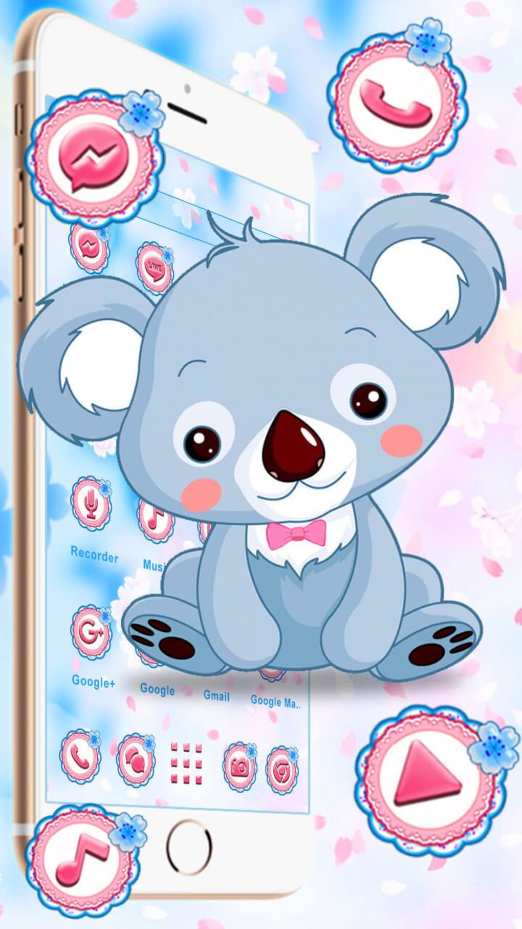 Kawaii Koala Themes HD Wallpapers 3D icons APK cho Android - Tải về