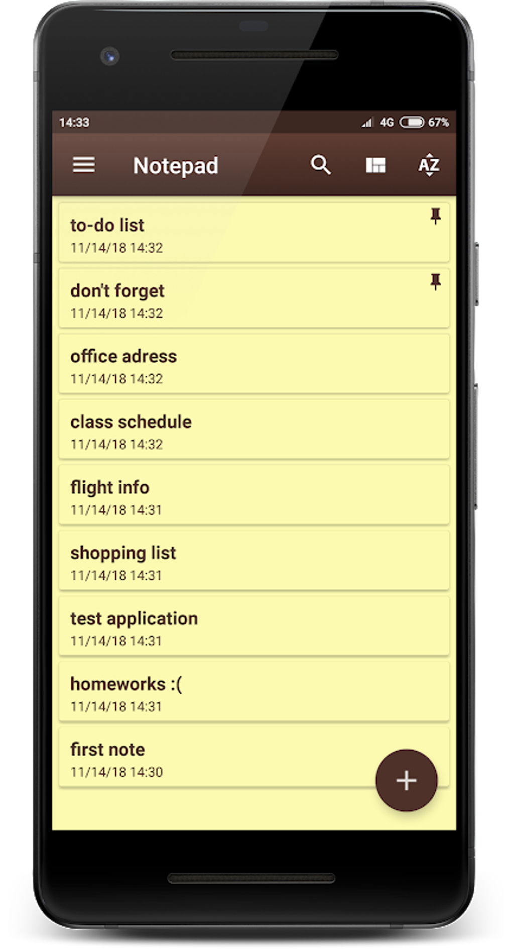 Notepad APK Pour Android - Télécharger