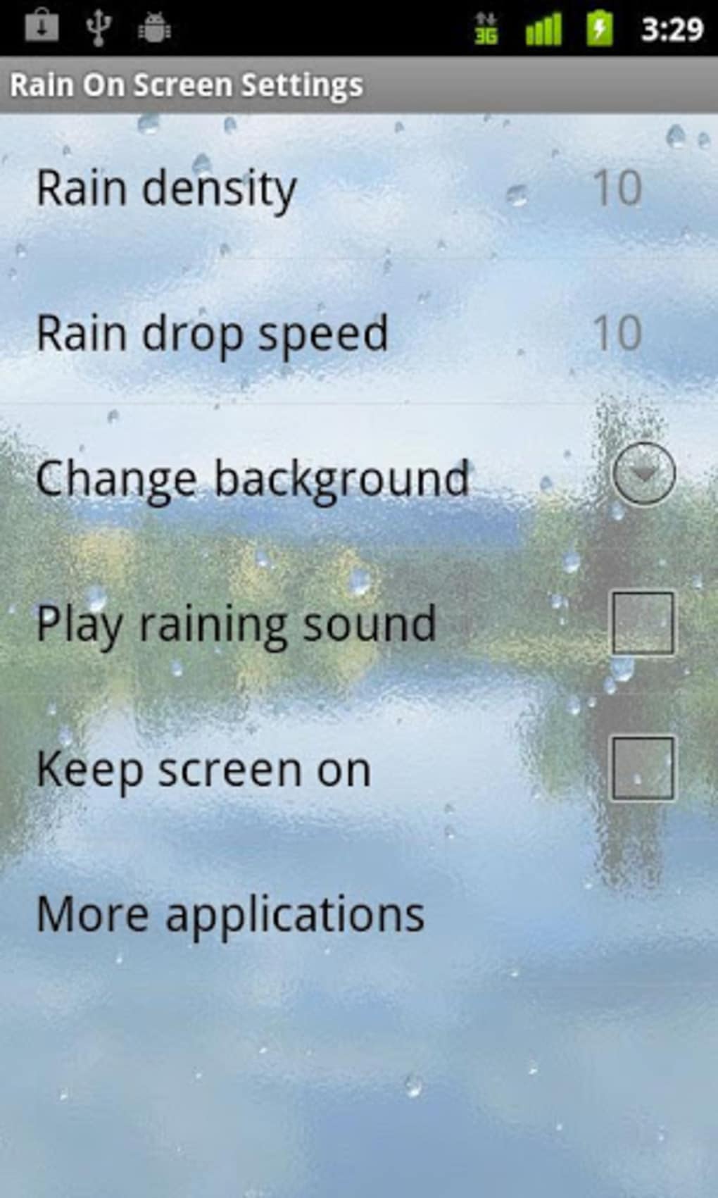 窓上の雨 無料 For Android 無料 ダウンロード