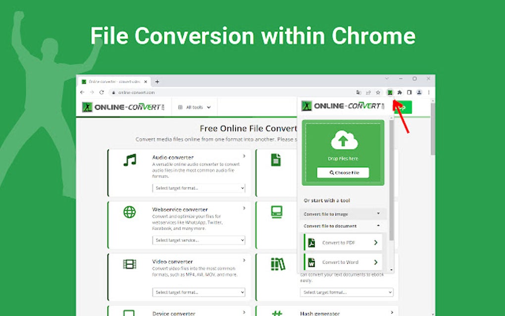 File Converter - By Online-Convert.com Google Chrome 용 - 확장 프로그램 다운로드