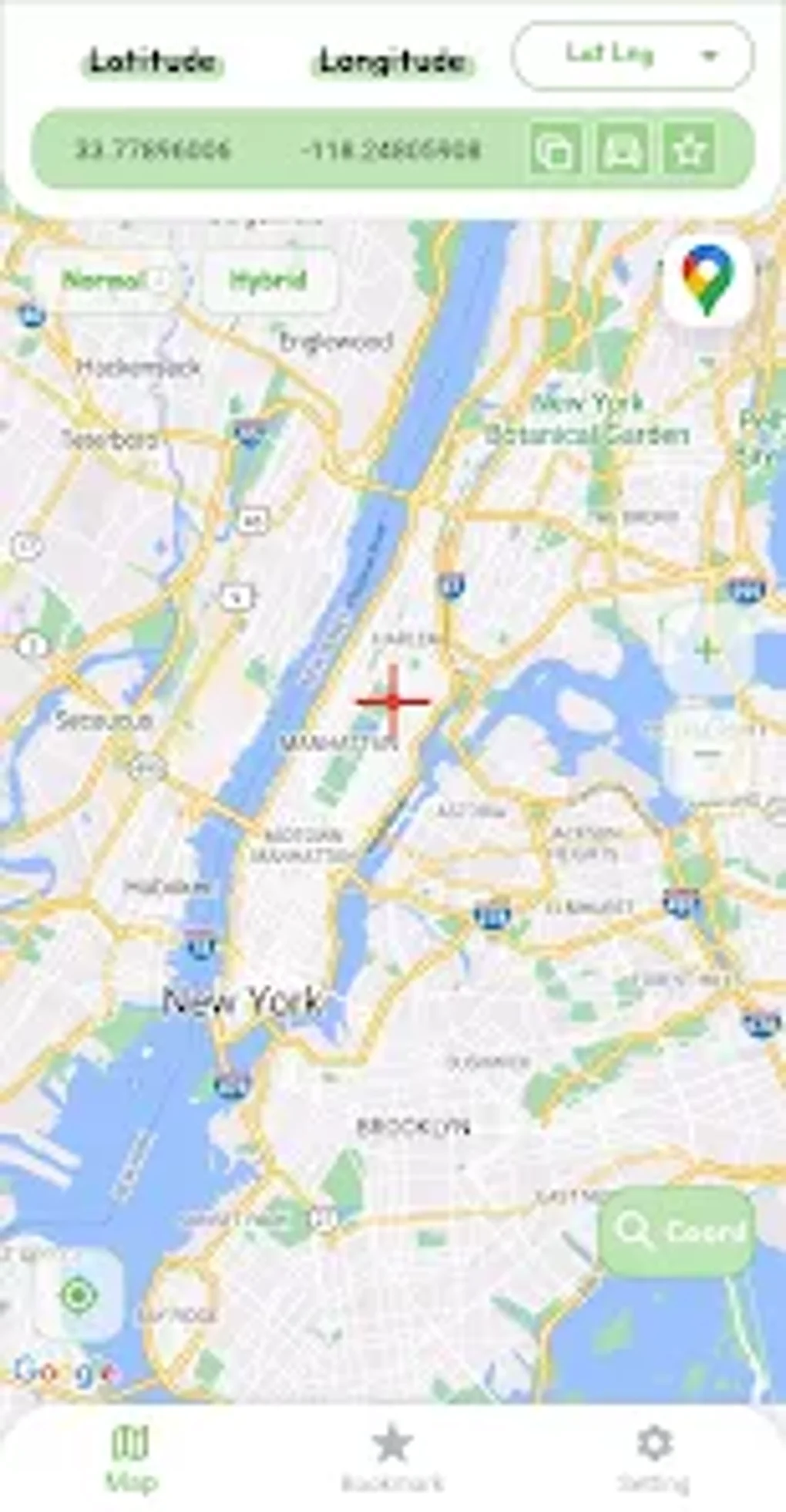 GPS Coordinates per Android - Download