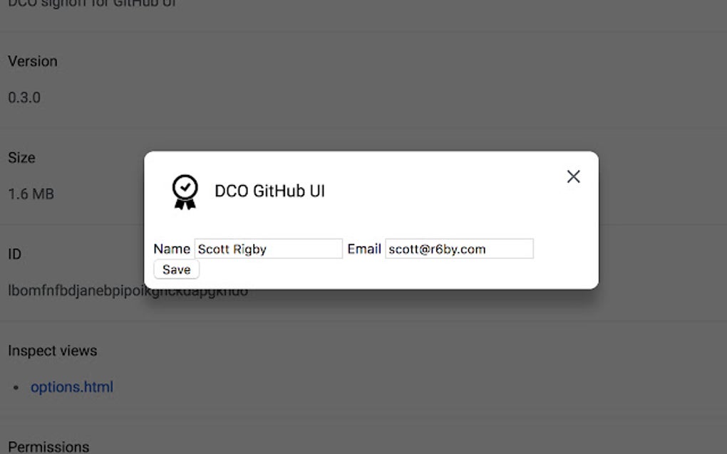 DCO GitHub UI Google Chrome 용 - 확장 프로그램 다운로드