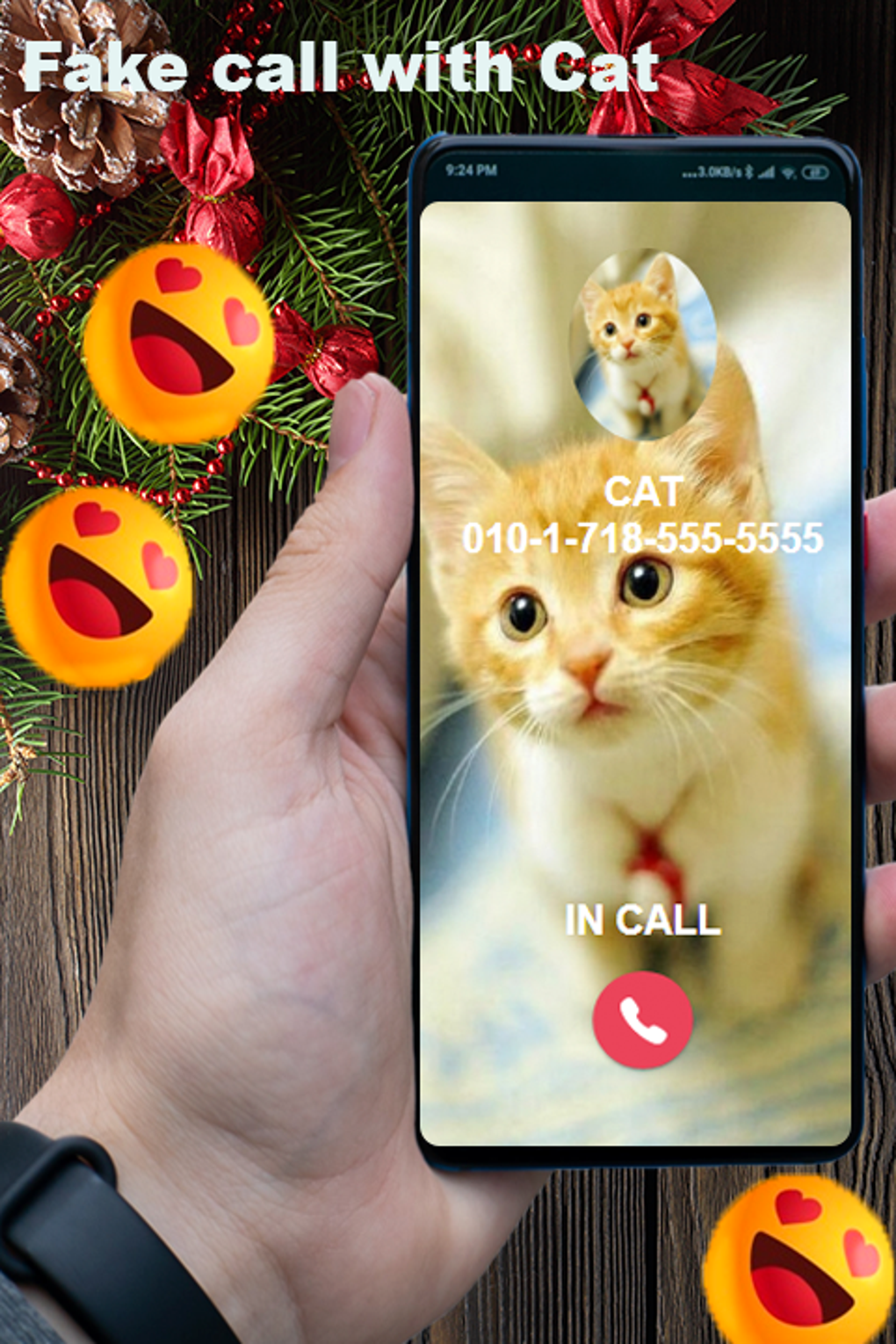 Fake Call from cat game Simulation для Android — Скачать