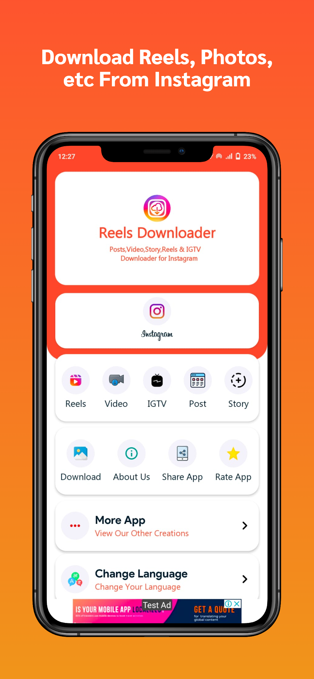 Reels Downloader Story Saver For Android - Download