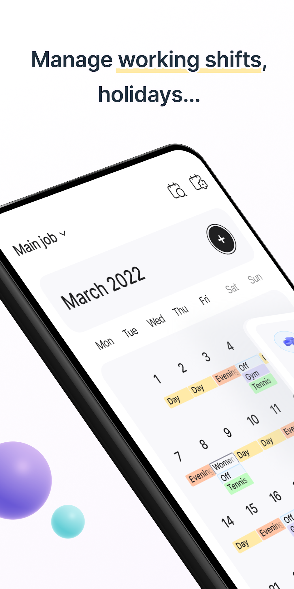 Shift Work Calendar для Android — Скачать