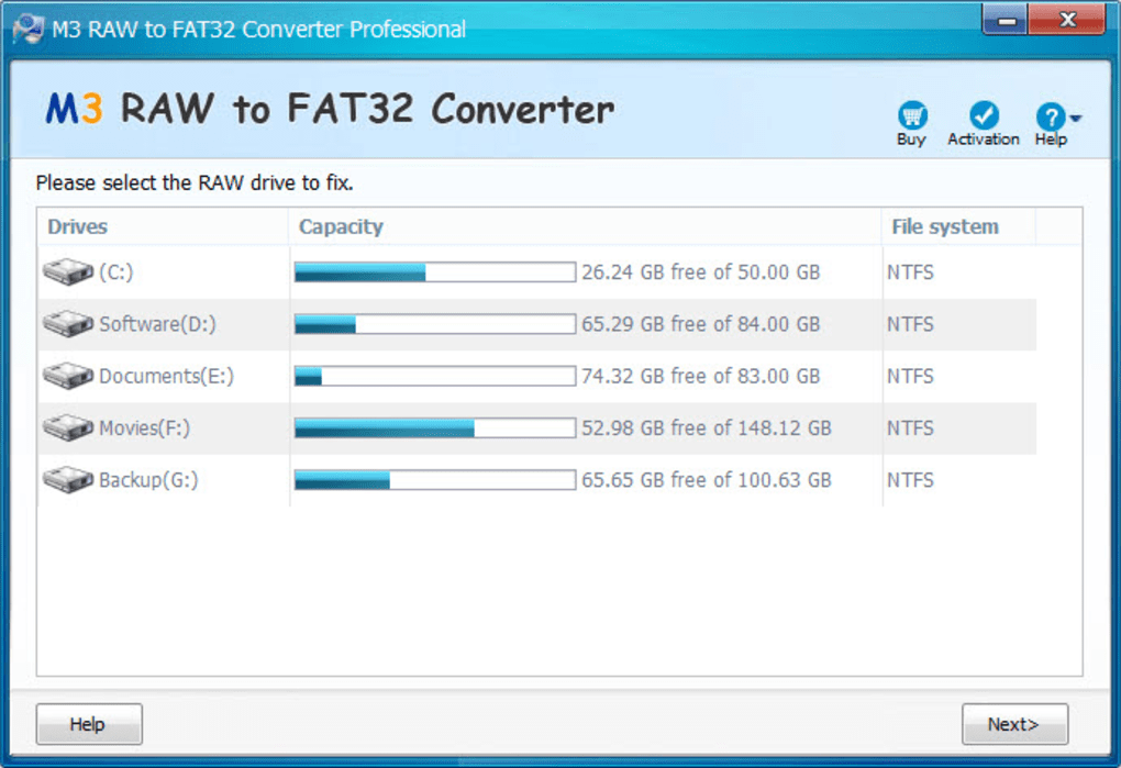 RAW to FAT32 Converter - Download