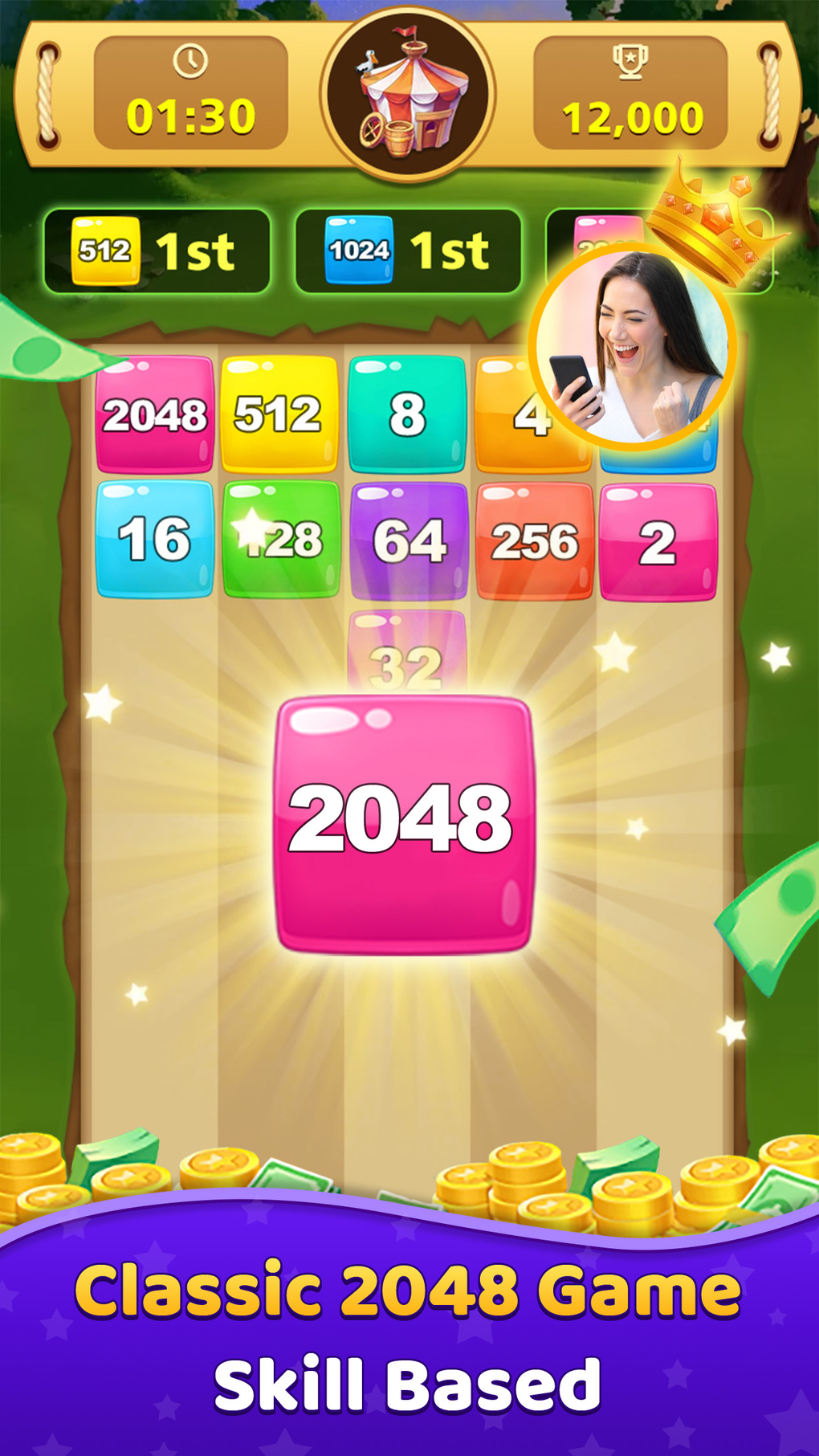 2048 Clash-Win real money для iPhone — Скачать