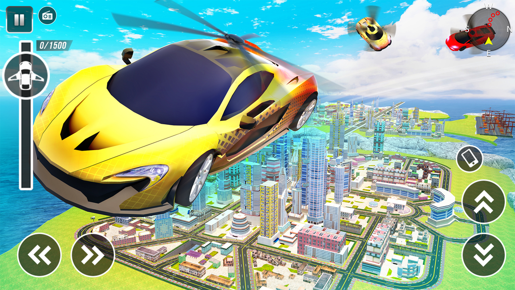 Flying Car: Shooting Car Game voor iPhone - Download