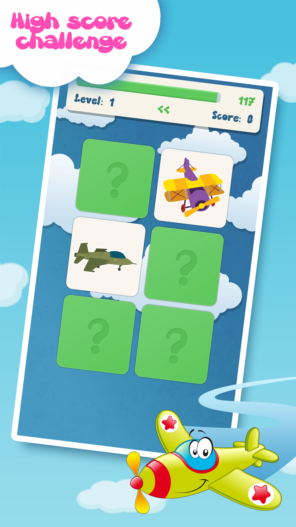 Family matching game Planes for iPhone Download