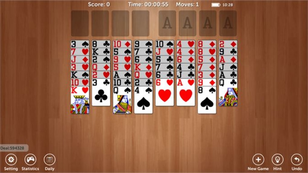 traditional freecell for windows 10