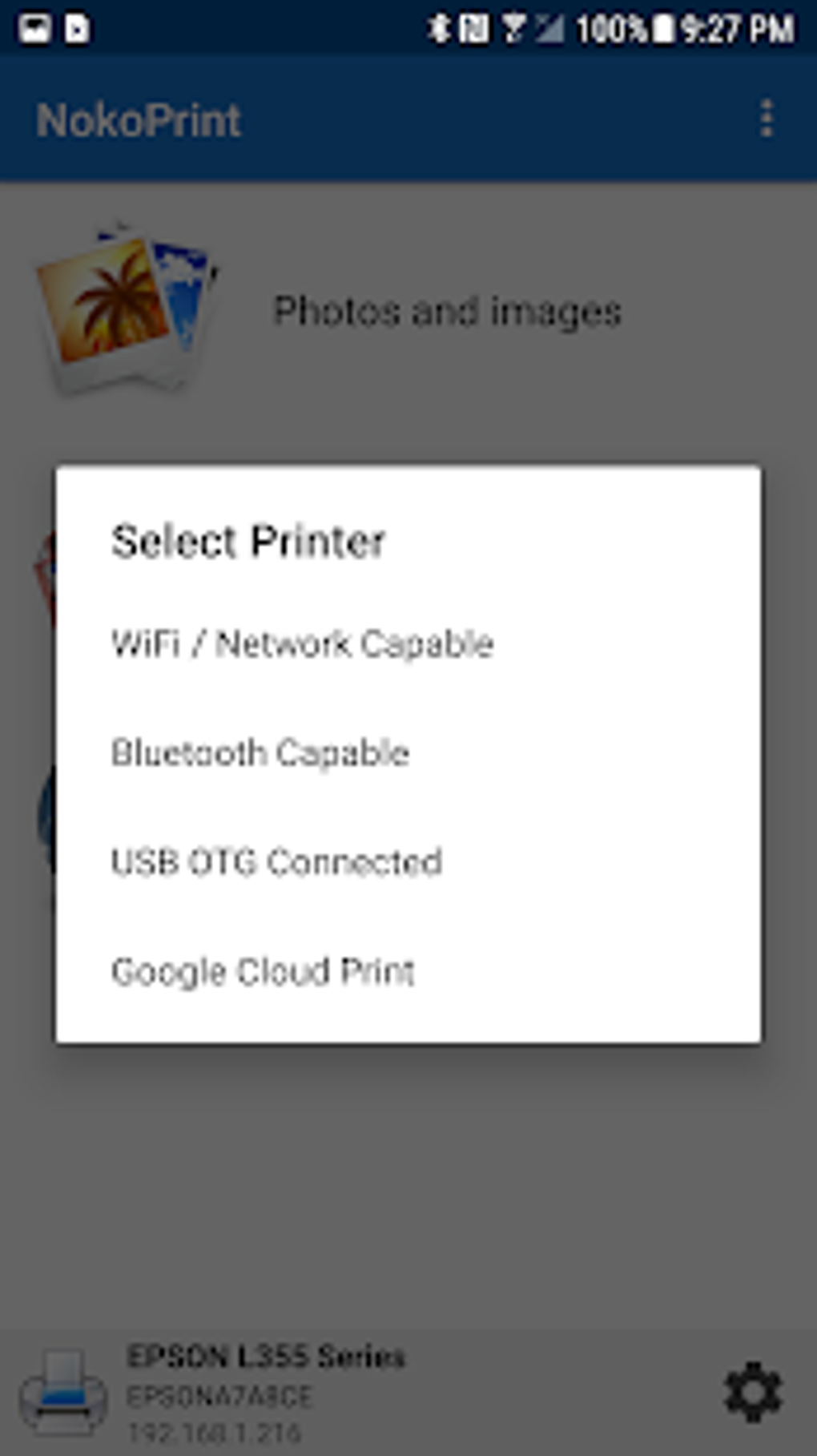 NokoPrint - WiFi Bluetooth USB printing APK для Android — Скачать