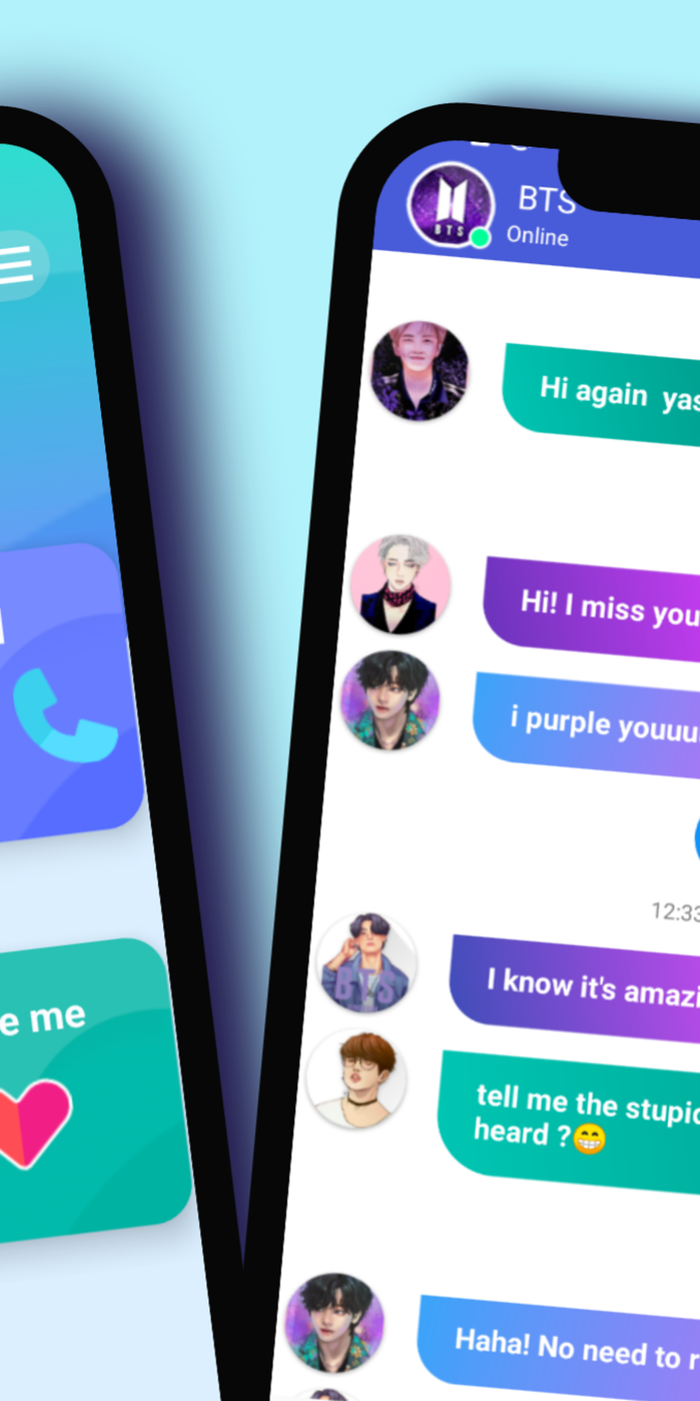 bts chat game