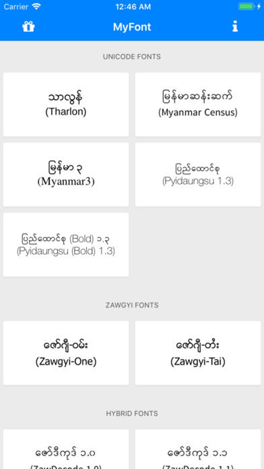 Search Zawgyi Font For Mac