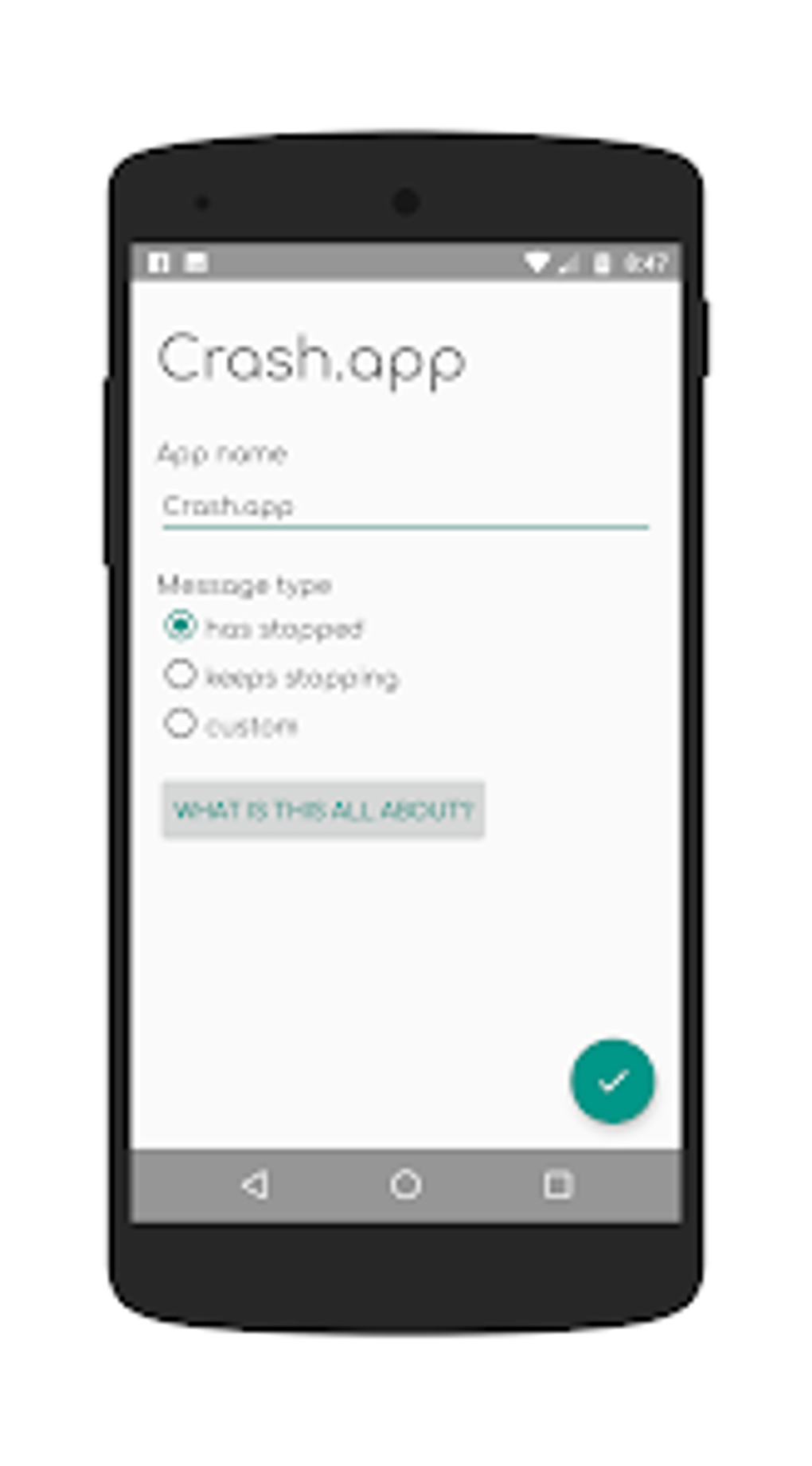 Crash.app - app crashed dev pr для Android — Скачать