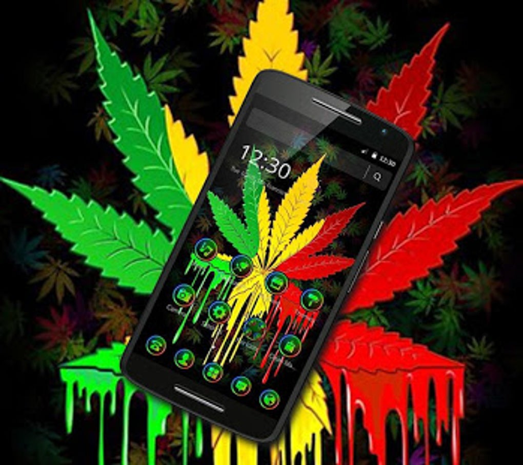 Colorful Weed Smoke Neon Theme for Android Download