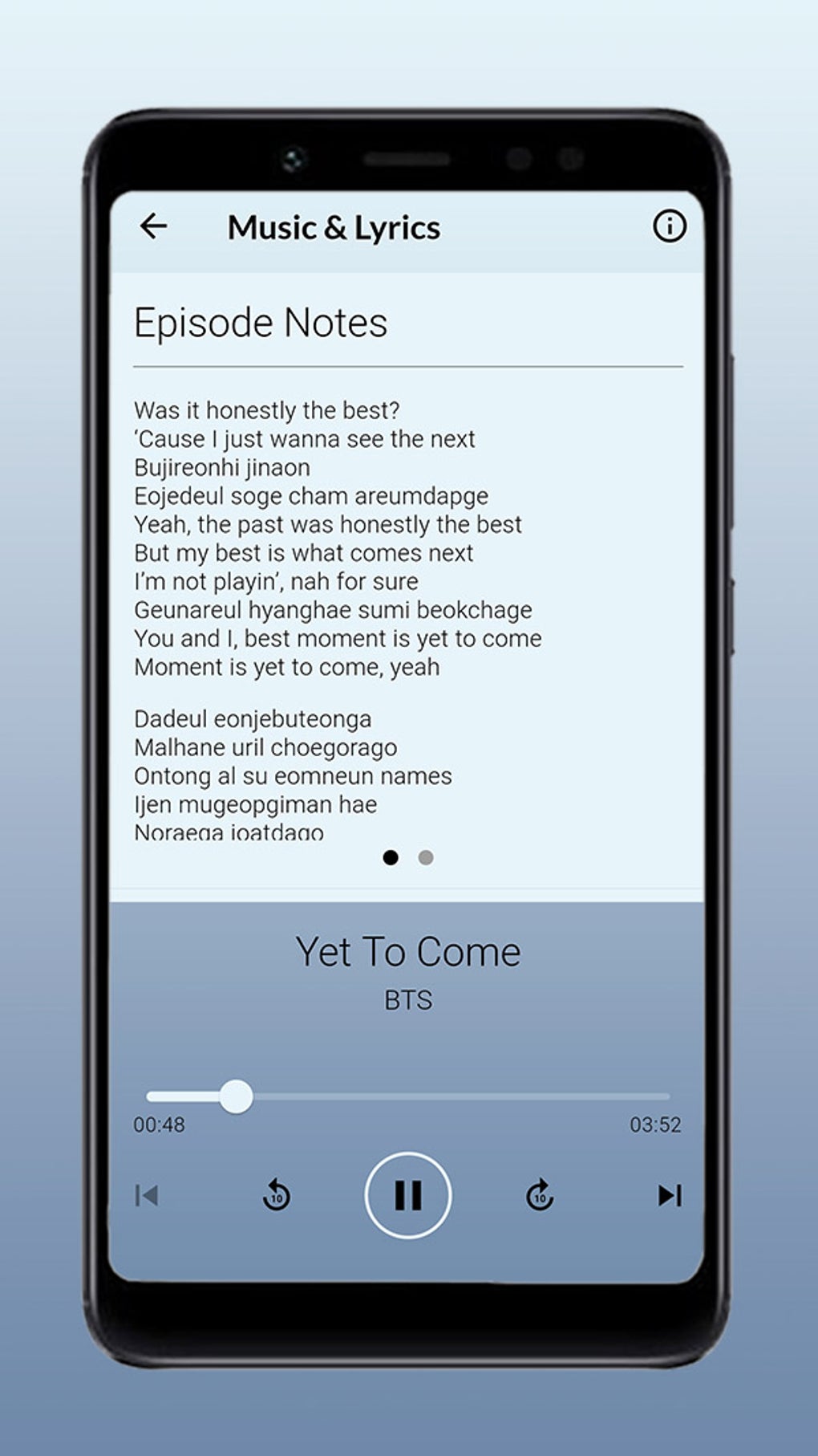 BTS Song Lyrics para Android Descargar