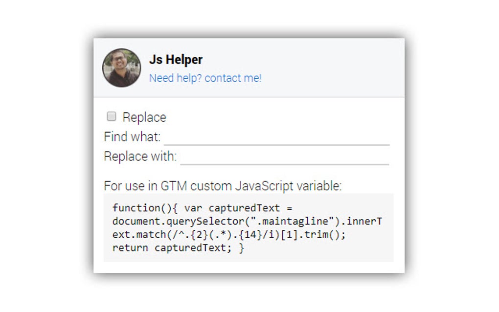 Js Helper Google Chrome 용 - 확장 프로그램 다운로드