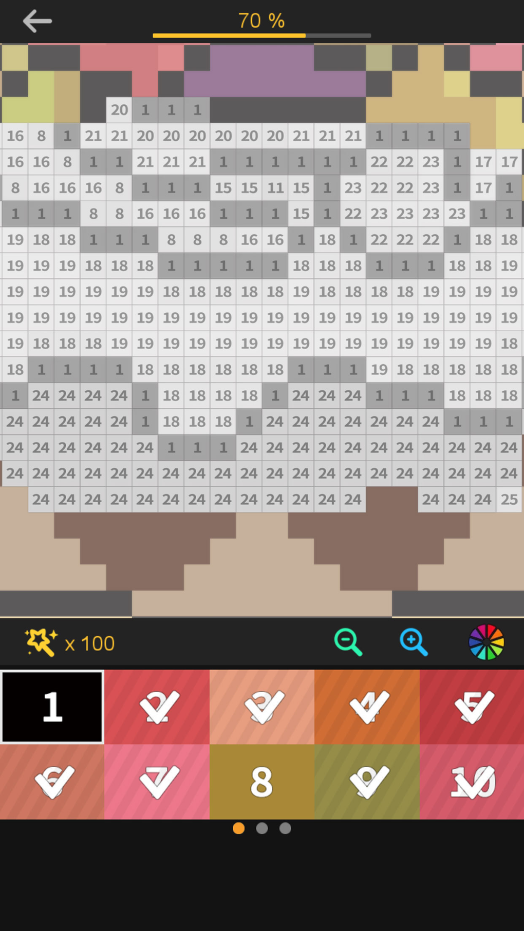 Color by number Pixel art para iPhone - Download
