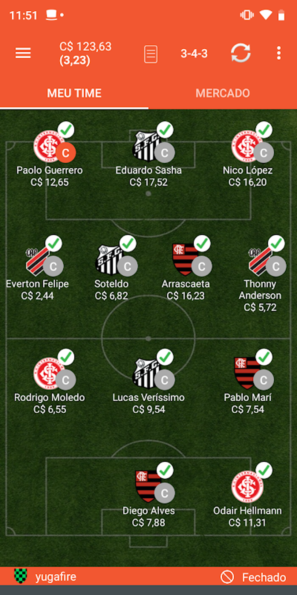 Parciais CFC APK Para Android Download
