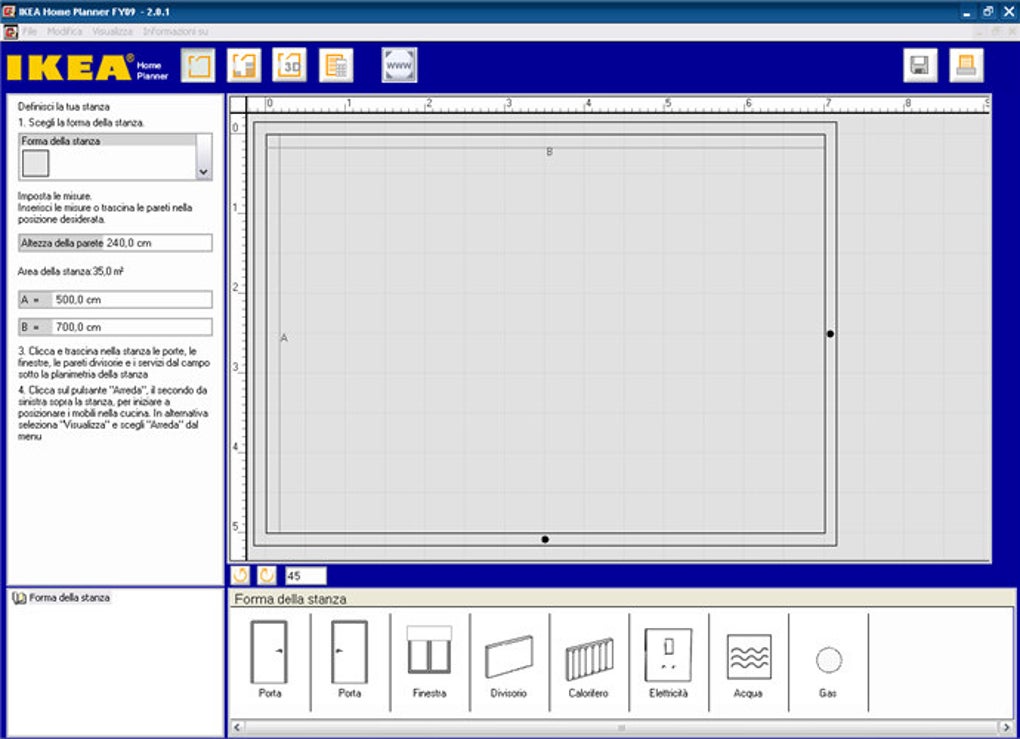 Ikea home planner download Disegnare planimetria casa gratis