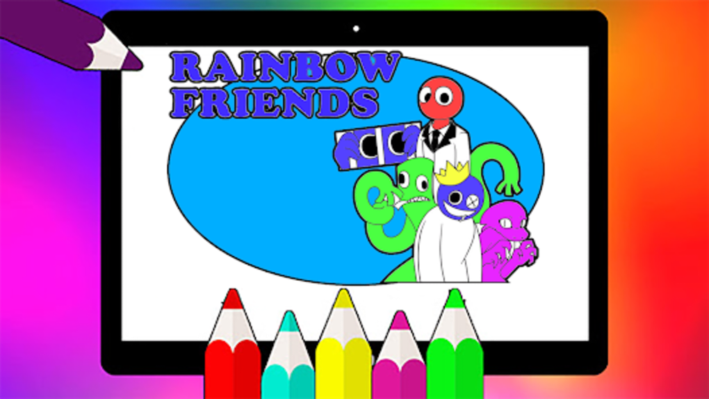 Desenhos para colorir de Blue in Rainbow Friends - Desenhos para