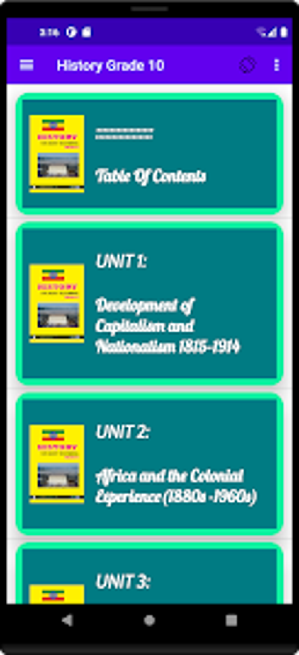 History Grade 10 Textbook Para Android - Descargar