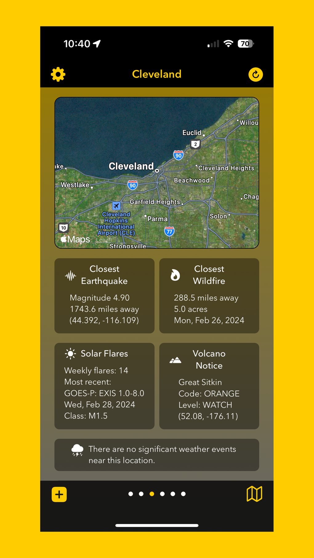 Calamity Disaster Monitor For IPhone Download
