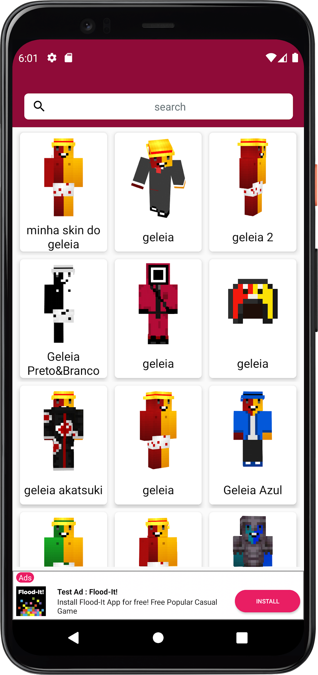 Baixe Skin do Geleia para Minecraft no PC