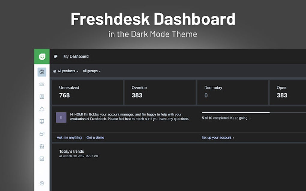 Dark Mode for Freshdesk لنظام Google Chrome الامتداد تنزيل