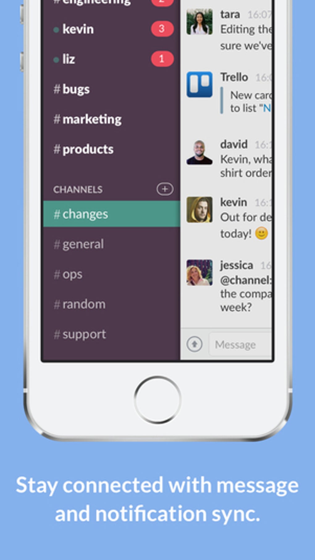 work slack into fullon app