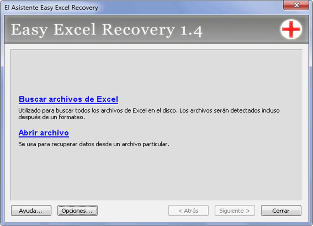 Escribe email Elucidación Centrar Easy Excel Recovery - Descargar