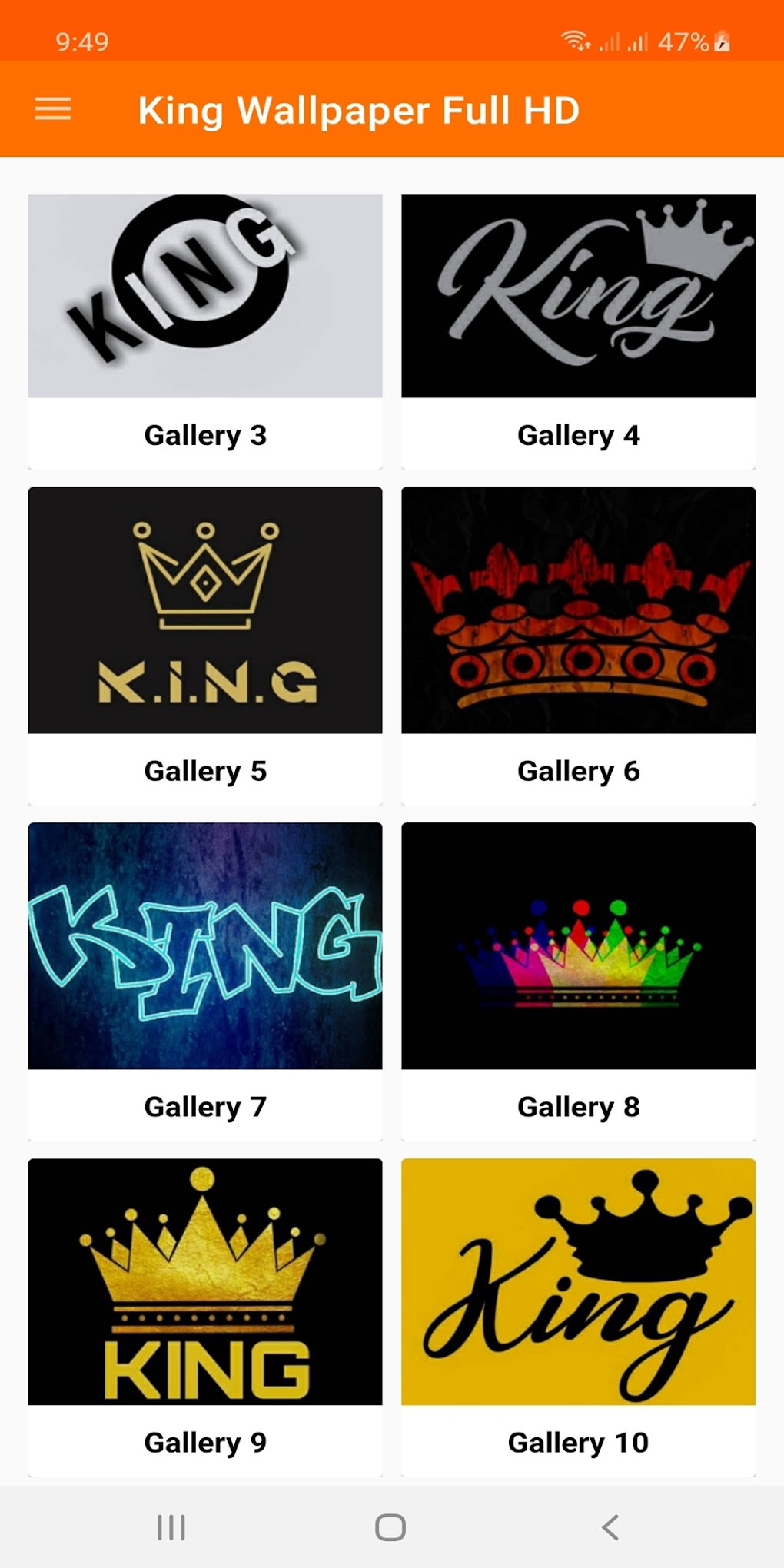 King Wallpaper Full HD لنظام Android - تنزيل