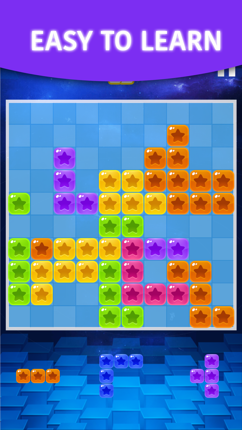 Matrix 10x10 Block Star - Tetra Cubes Puzzle Free Game for iPhone ...