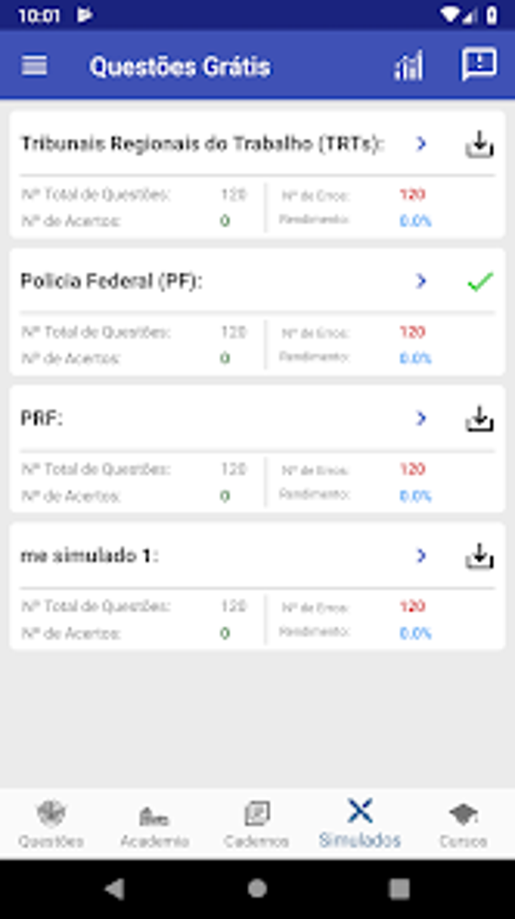 Questões Grátis for Android - Download