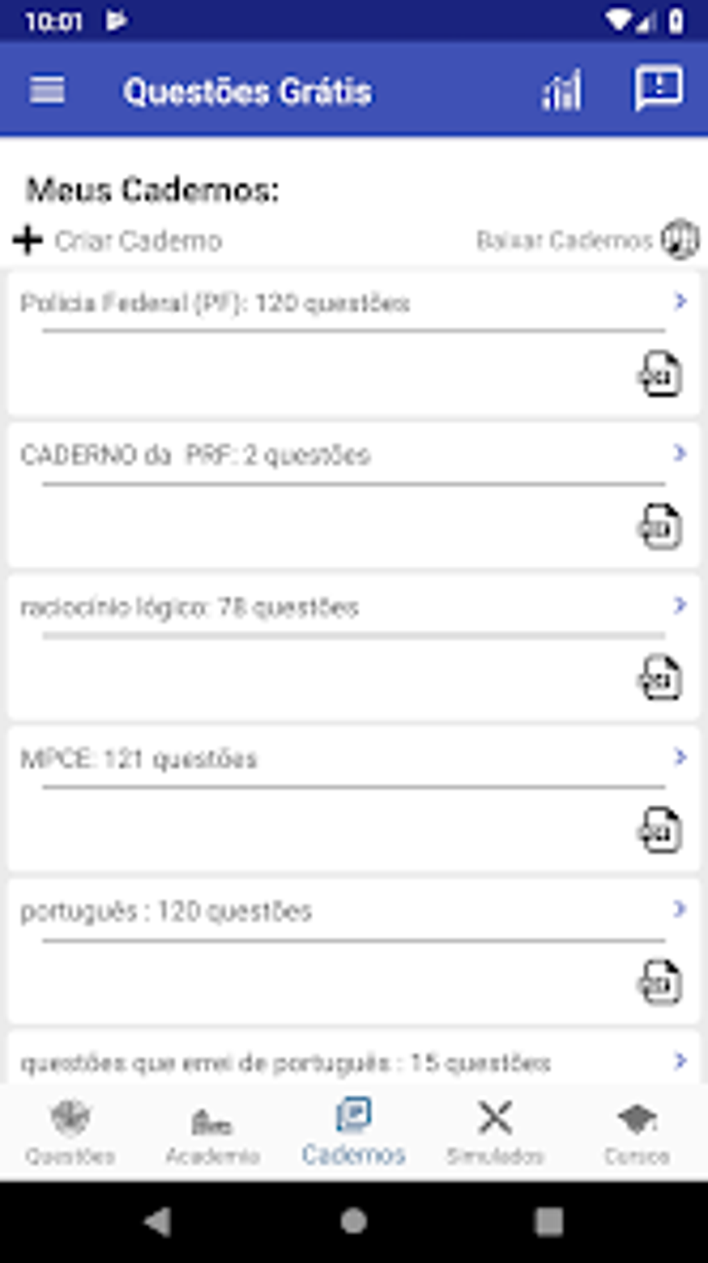 Questões Grátis for Android - Download