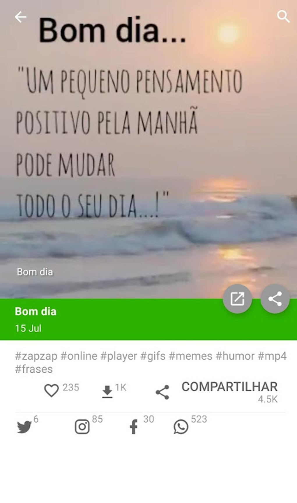 Imagens, Frases, Gifs e Vídeos APK for Android - Download