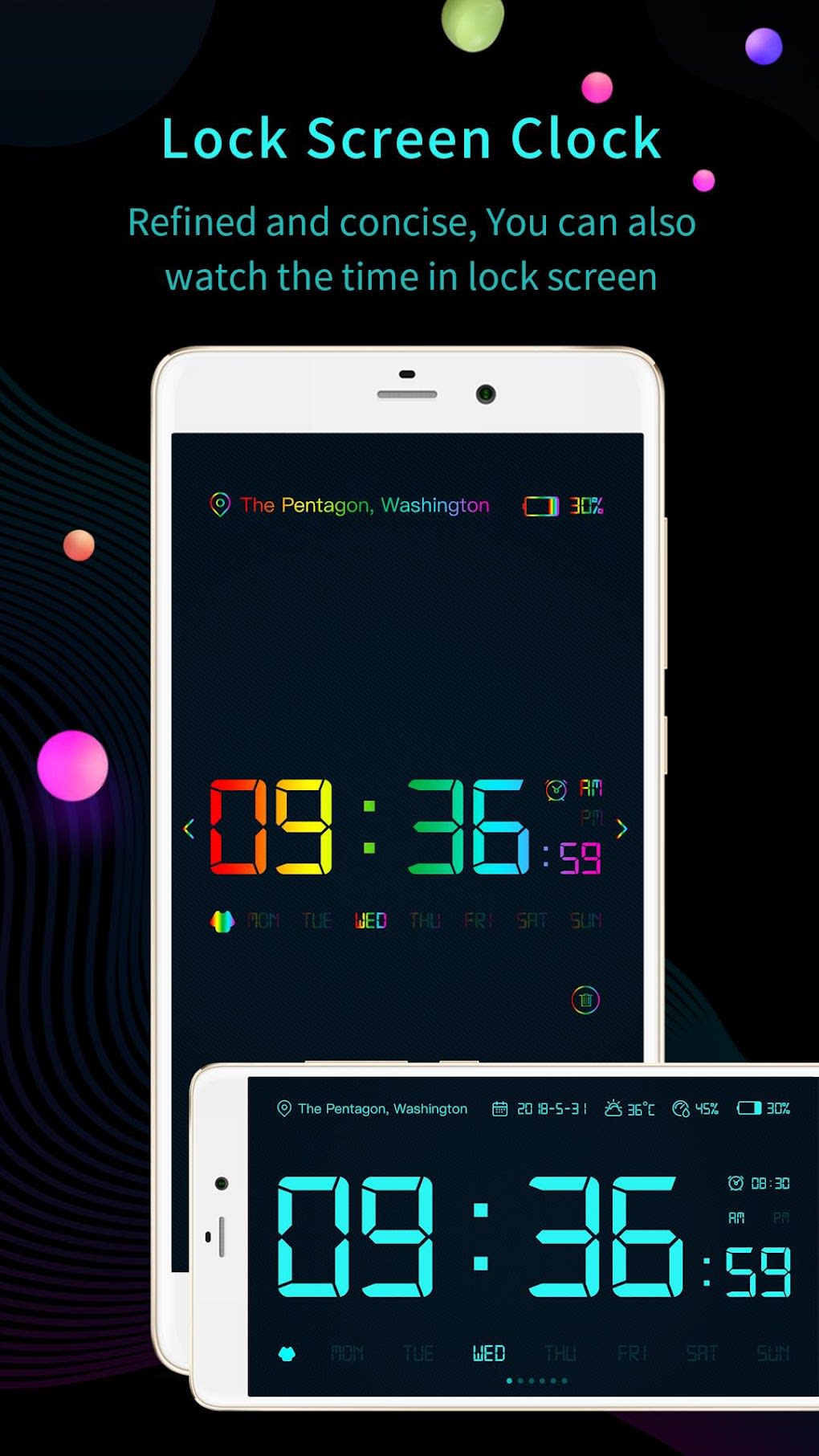 Digital Clock Widget - Analog clock live wallpaper APK for Android -  Download