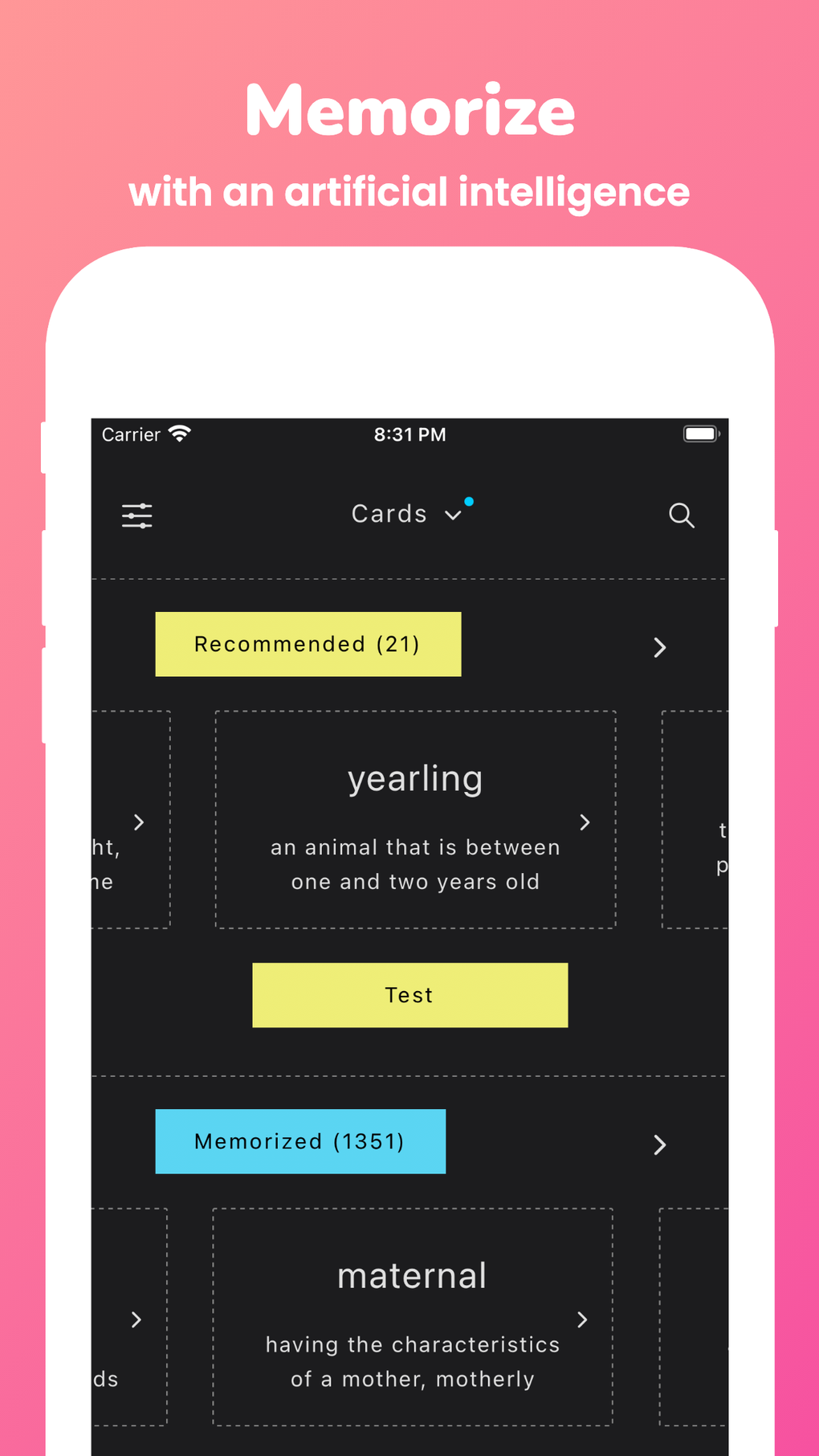 Memorize: Learn SAT Vocabulary for iPhone - Download