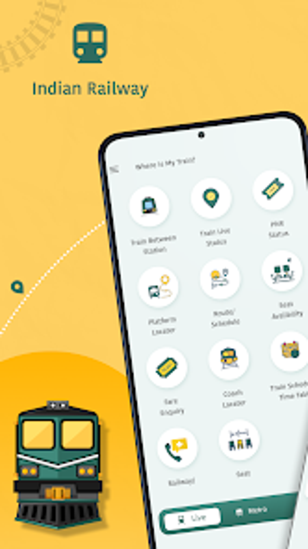 Android Için Railway Enquiry-Live Train PNR - İndir