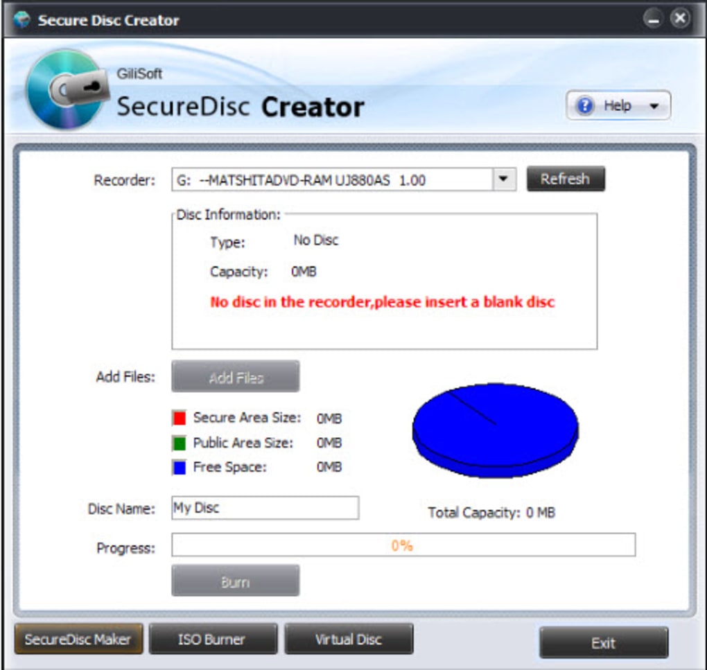free instals GiliSoft Secure Disc Creator 8.4