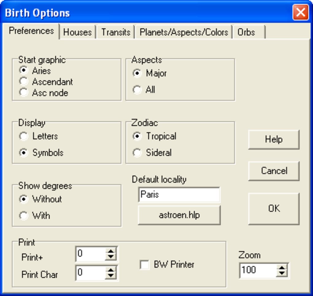Astromart Birth Chart