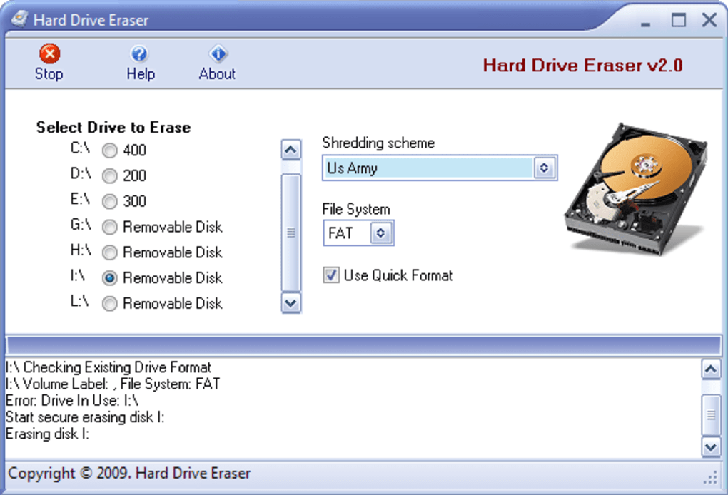 erase hard disk completely