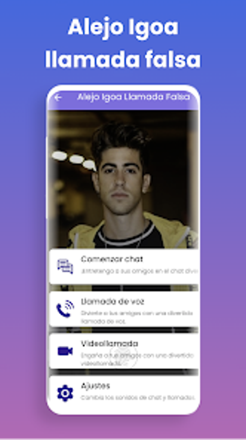 Alejo Igoa Fake Call Video for Android - Download