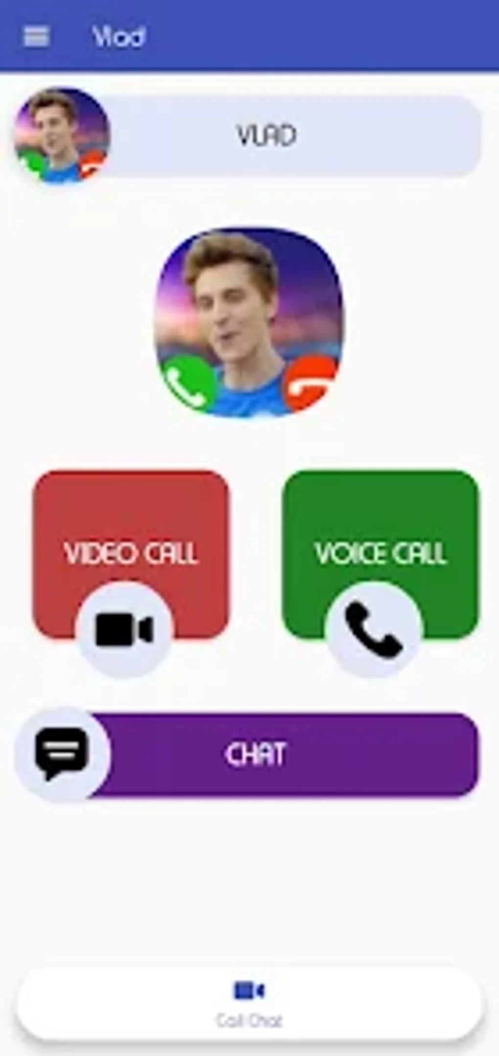 Влад Бумага Vlad Fake Call Vid для Android — Скачать